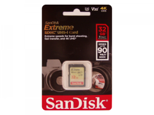 Sandisk Extreme 32GB SDHC 4K UHD