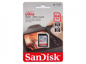Sandisk Ultra 64GB SDXC 80mb/s