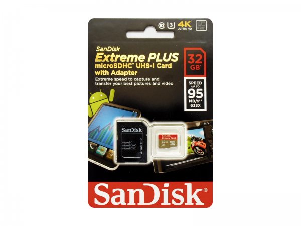 Sandisk Extreme Plus 32GB MicroSDHC 95mbs
