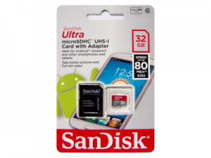 Sandisk Ultra 32GB MicroSDHC 80mbs