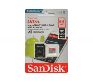 SanDisk Ultra 64GB MicroSDXC 120mbs