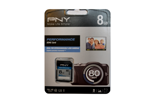 PNY 8GB SDHC 80mbs